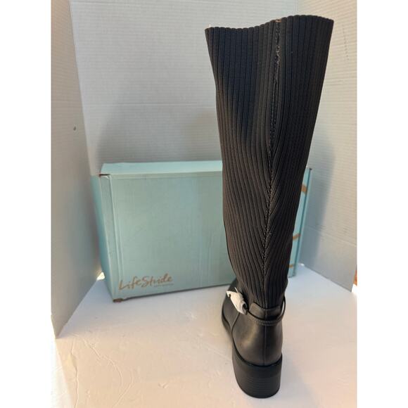 LifeStride Women's Bristol grey Knee-High Boots Size 11W new - Picture 6 of 10